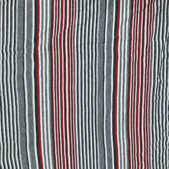 Max Studio Red and Black Striped Top - Picture 3 of 5